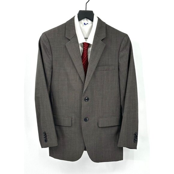 jacket blazer sport coat xylo js royce slim fit stretch wool brown 36S - Picture 3 of 9